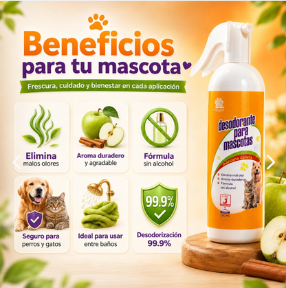 Eliminador de mal Olor para Mascotas